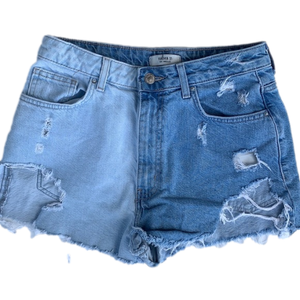 Distressed Denim Shorts High Waisted Cut Off